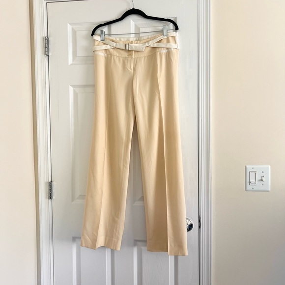 Dolce & Gabbana Yellow Wool Blend Pants
